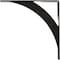Ekena Millwork Legacy Steel Bracket, Antiqued Pewter 2"W x 16"D x 16"H BKTM02X16X16LEAPW - alternate 5